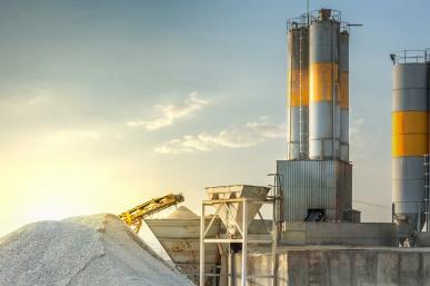Sand destined to the manufacture of cement in a quarry